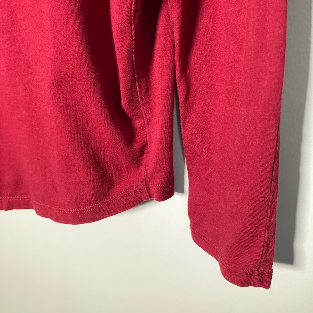 Maison Scotch t-shirt long sleeved tee 100% Cotton Red women’s size S - Picture 7 of 12